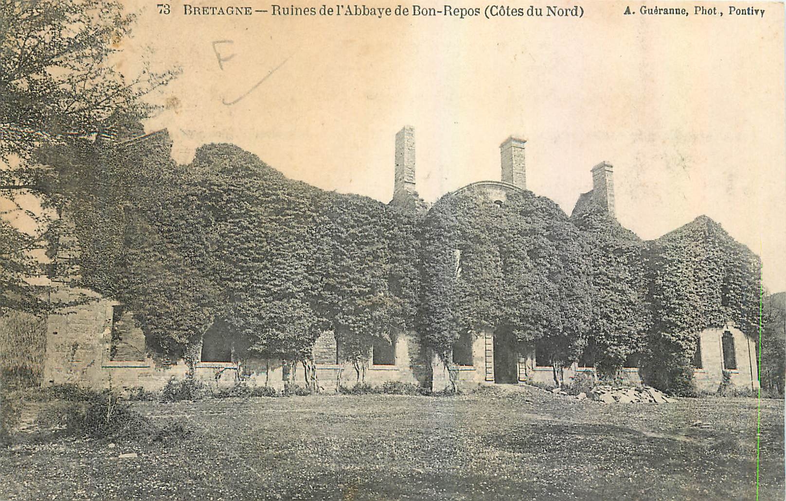 CPA Bretagne Ruines de l'Abbaye de Bon Repos Cotes du Nord 