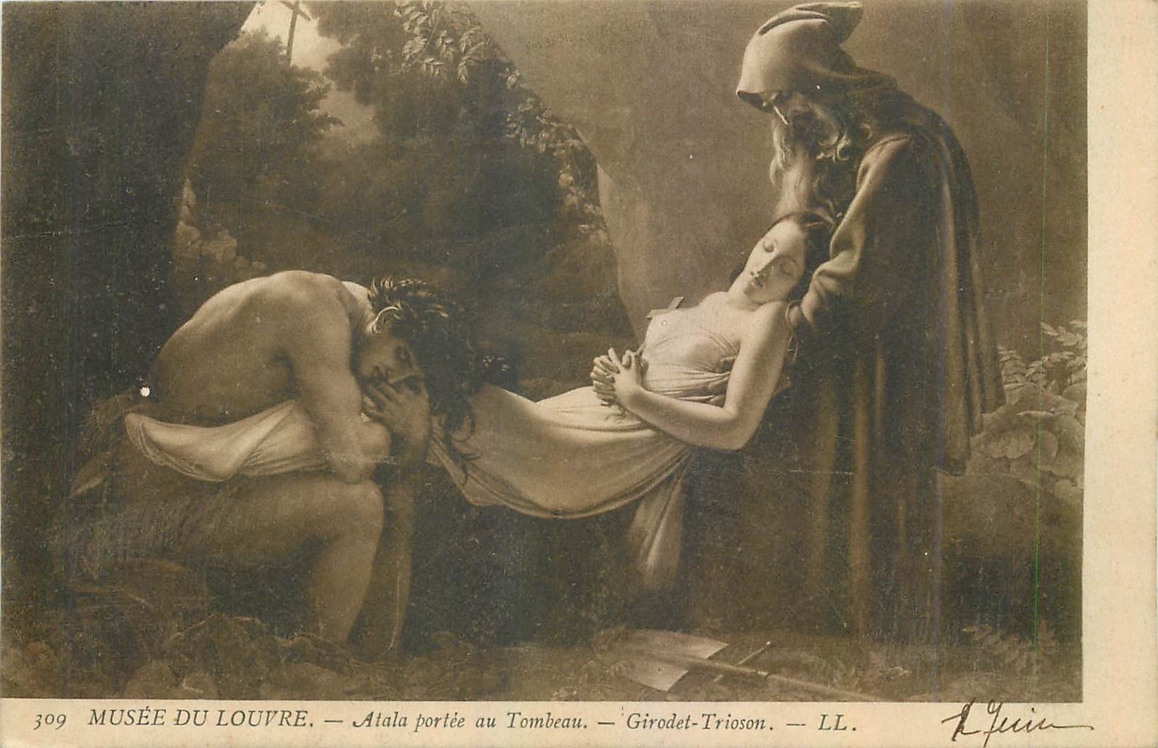 CPA Musee du Louvre Atala portee au Tombeau 