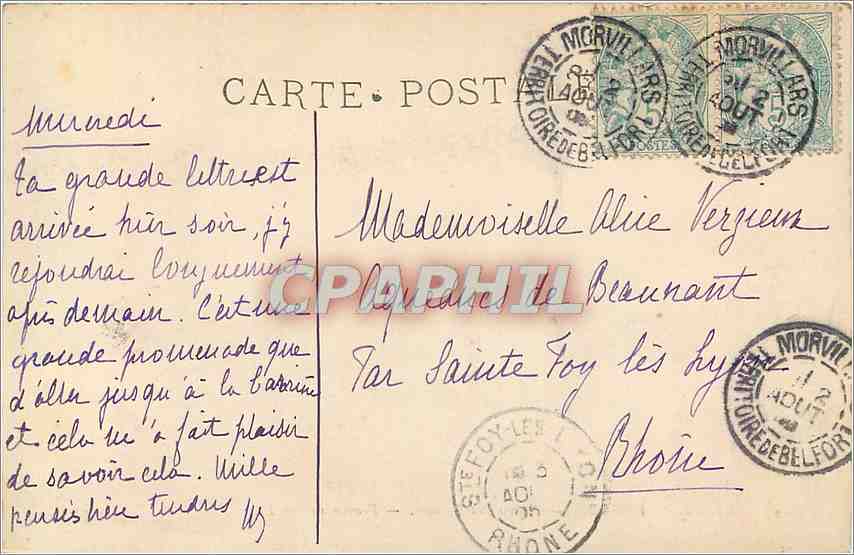 CPA Musee du Louvre Chasse aux Faucons  — Rückseite