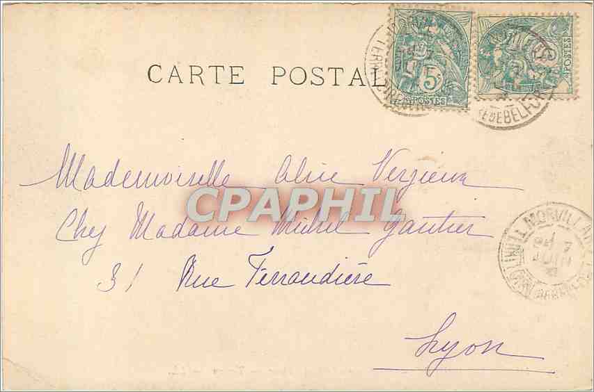 CPA Musee du Louvre Boeufs se rendant au Labour  — Rückseite