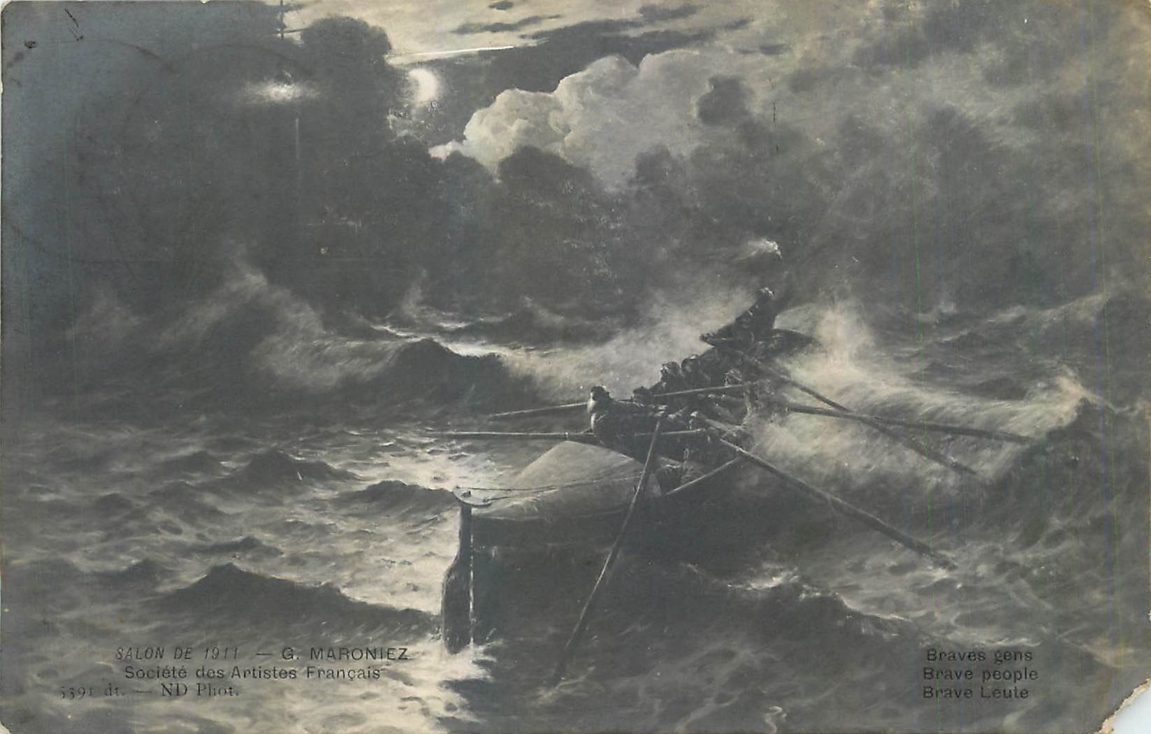CPA Braves gens Salon de 1911 Maroniez 