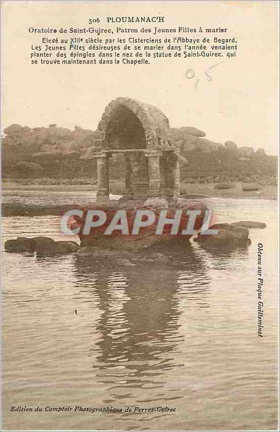 CPA Ploumanach Oratoire de Saint Guirec 