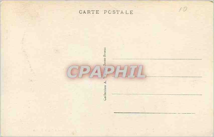 CPA Val Andre Vue generale de la Plage prise des Murs Blancs  — Rückseite