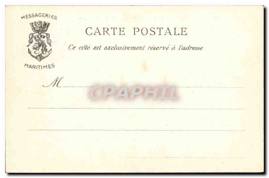 Steamer-Paquebot-Boat-Bateau- Salle a Manger du Paquebot 'Ville de la Ciotal'-CPA — Verso