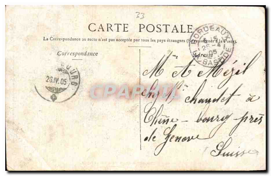 Steamer-Paquebot-Boat-Bateau- Bordeaux- Embarquement a Bord de L'Atlantique -CPA — Back