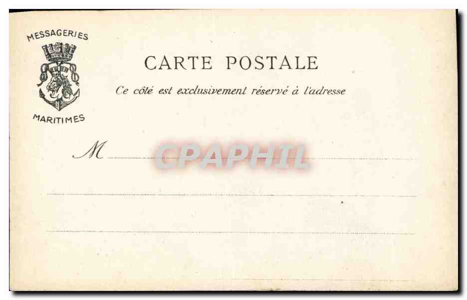 Steamer-Paquebot-Boat-Bateau- 'Atlantique' Descente des premieres -CPA — Back