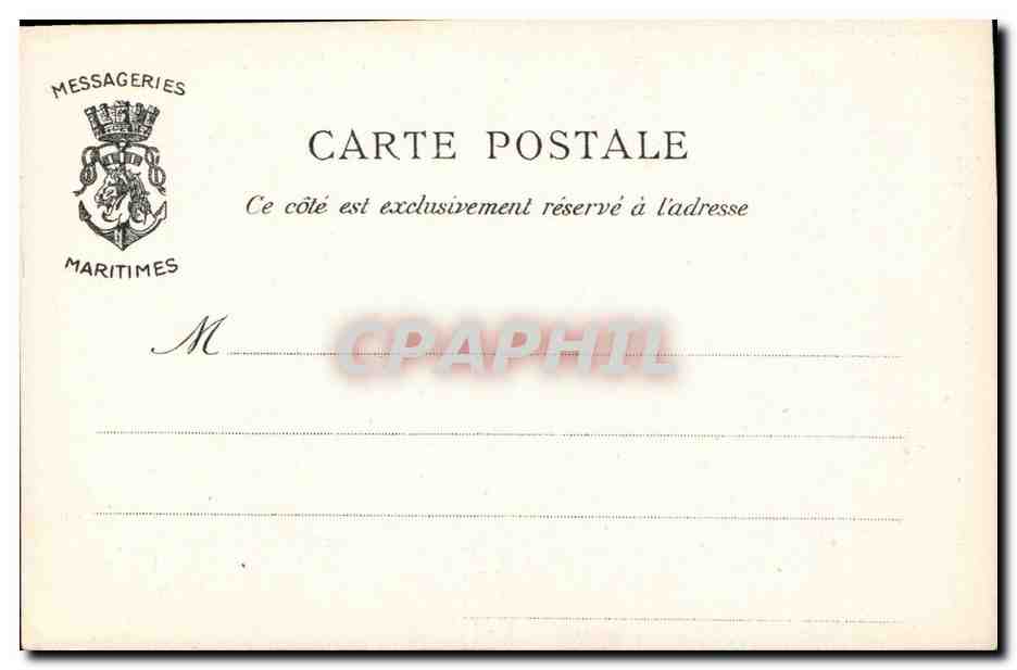 Steamer-Paquebot-Boat-Bateau- 'Atlantique' Descente des premieres -CPA — Back