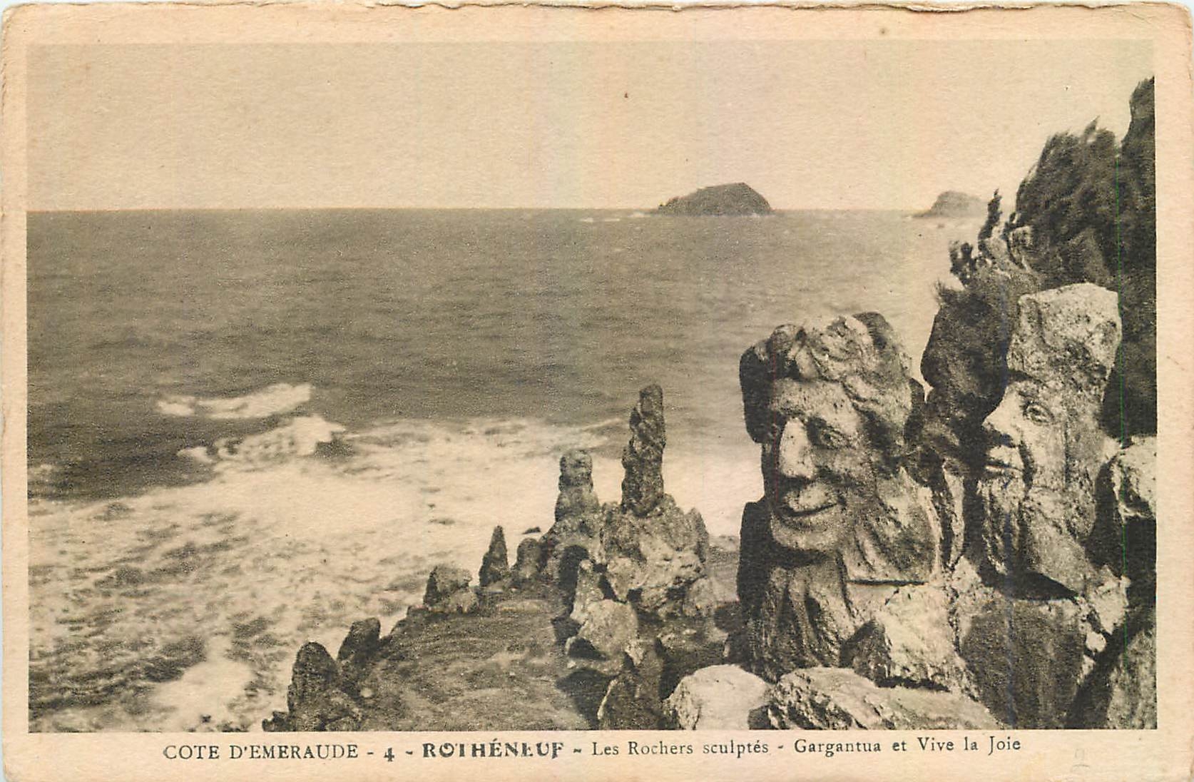 Côte d'Émeraude - 4 - Rothénuf - Les Rochers sculptés - Gargantua et Vive la Joie