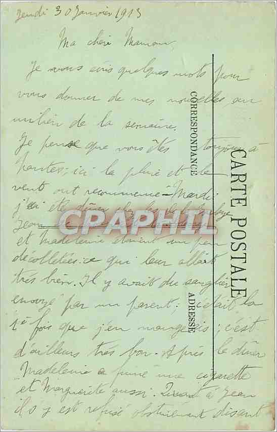 CPA Brest La Rade et le Goulet  — Rückseite