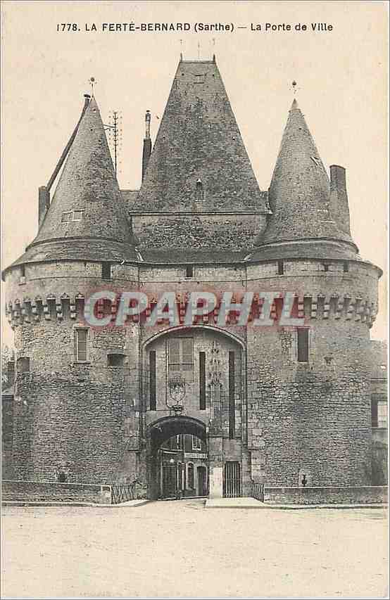 CPA La Ferte Bernard Sarthe La Porte de Ville 