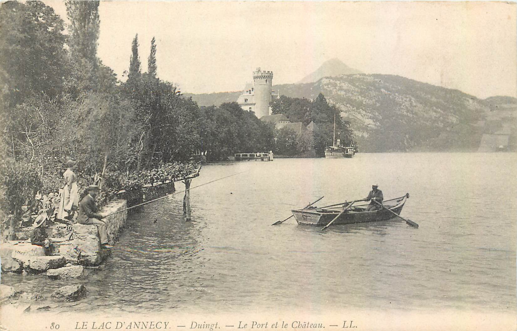 Le Lac d'Annecy — Duingt — Le Port et le Château — LL.