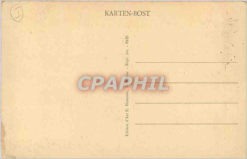 CPA Perros Ploumanach Chapelle ND de la Clarte Autel ND de la Clarte et Table a Feu  — Verso