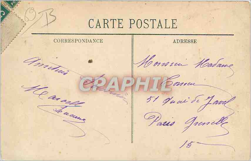 CPA Lyon Le Grand Theatre  — Verso