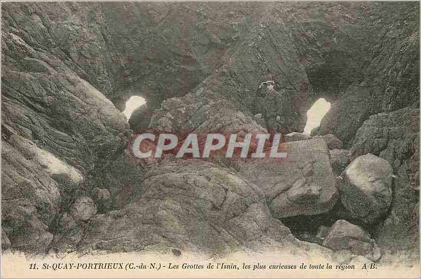 St-QUAY-PORTRIEUX (C.-du-N.) - Les Grottes de l'Isnin, les plus curieuses de toute la région — A.B.