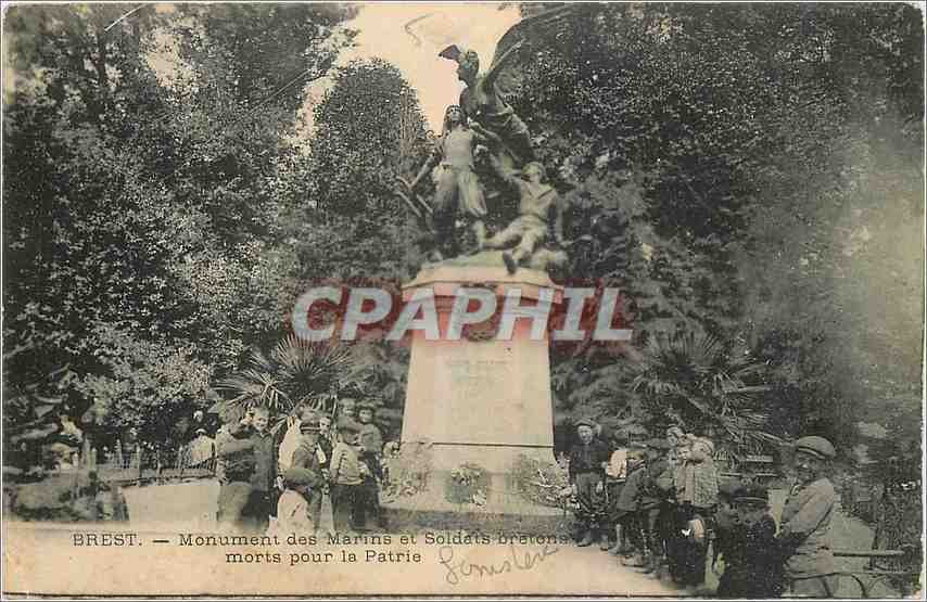CPA Brest Monument des Marins et Soldats bretons morts pour la Patrie Enfants