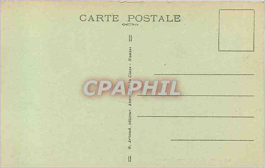CPA Brest Le Pont National Bateaux — Rückseite