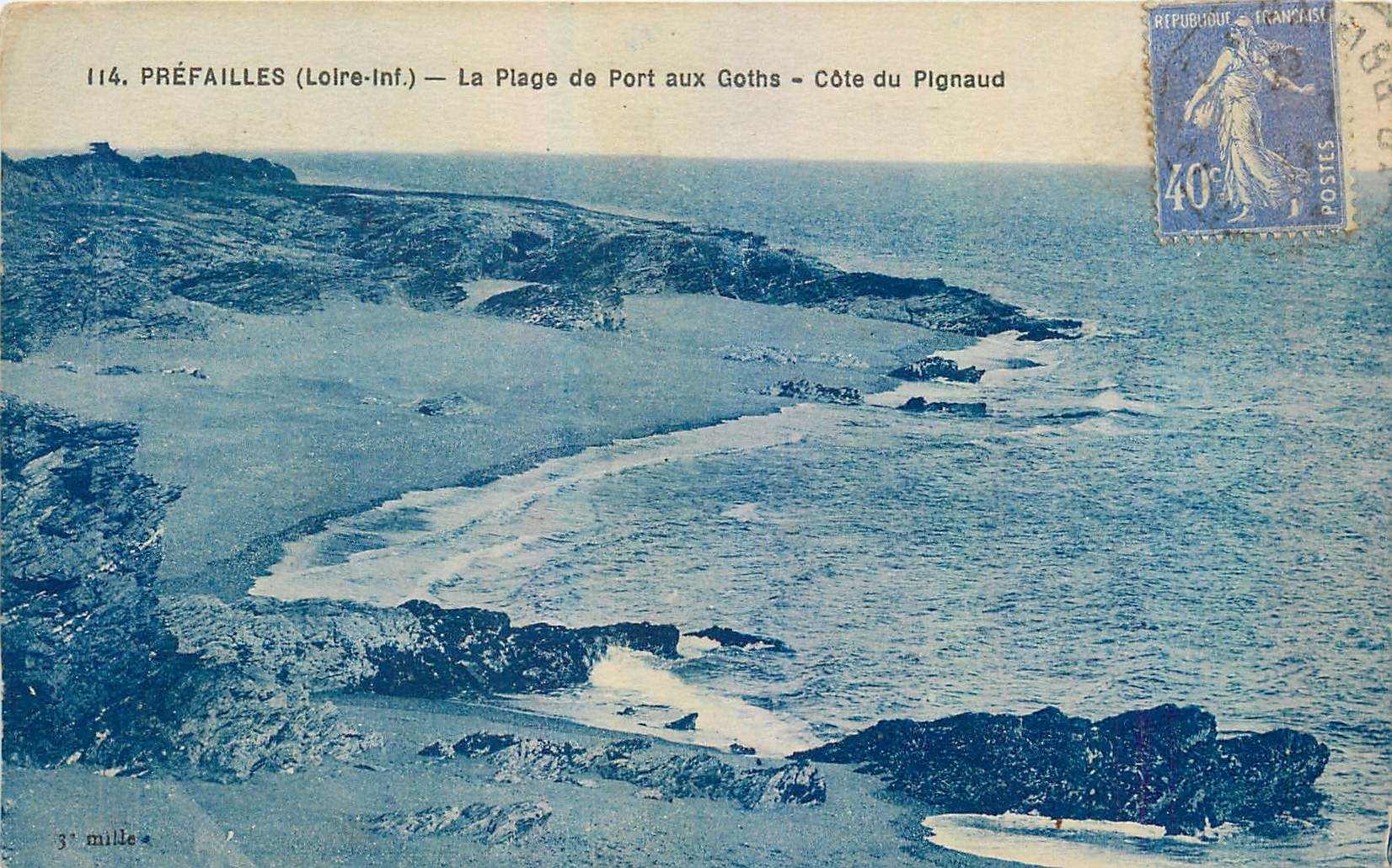 CPA Prefailles Loire Inf La Plage de Port aux Goths Cote du Pignaud 