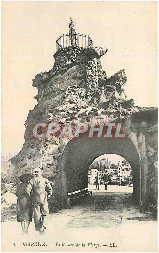 CPA Biarritz Le Rocher de la Vierge 