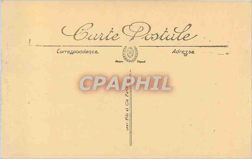 CPA Biarritz Le Rocher de la Vierge  — Verso