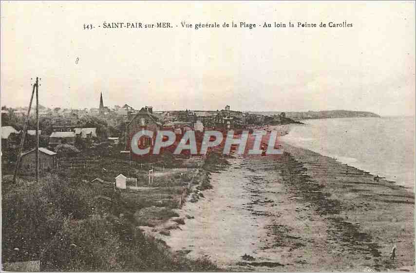 CPA Saint Pair sur Mer Vue generale de la Plage 