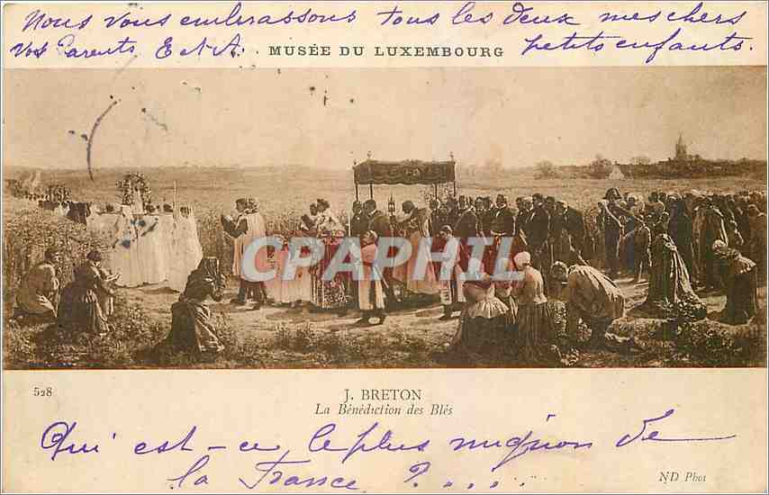 CPA Musee du Luxembourg J Breton La Benediction des Bles 