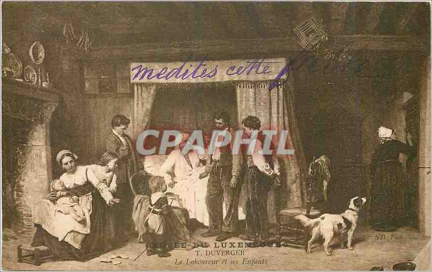 CPA Musee du Luxembourg T Duverger Le Laboureur et ses Enfants 