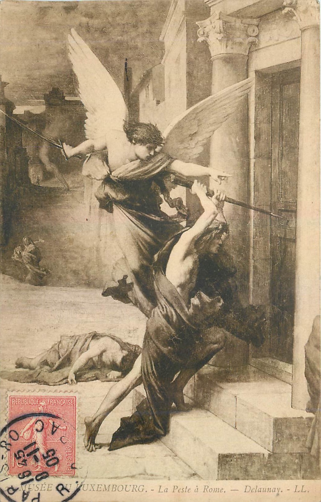 CPA Musee du Luxembourg La Peste a Rome 