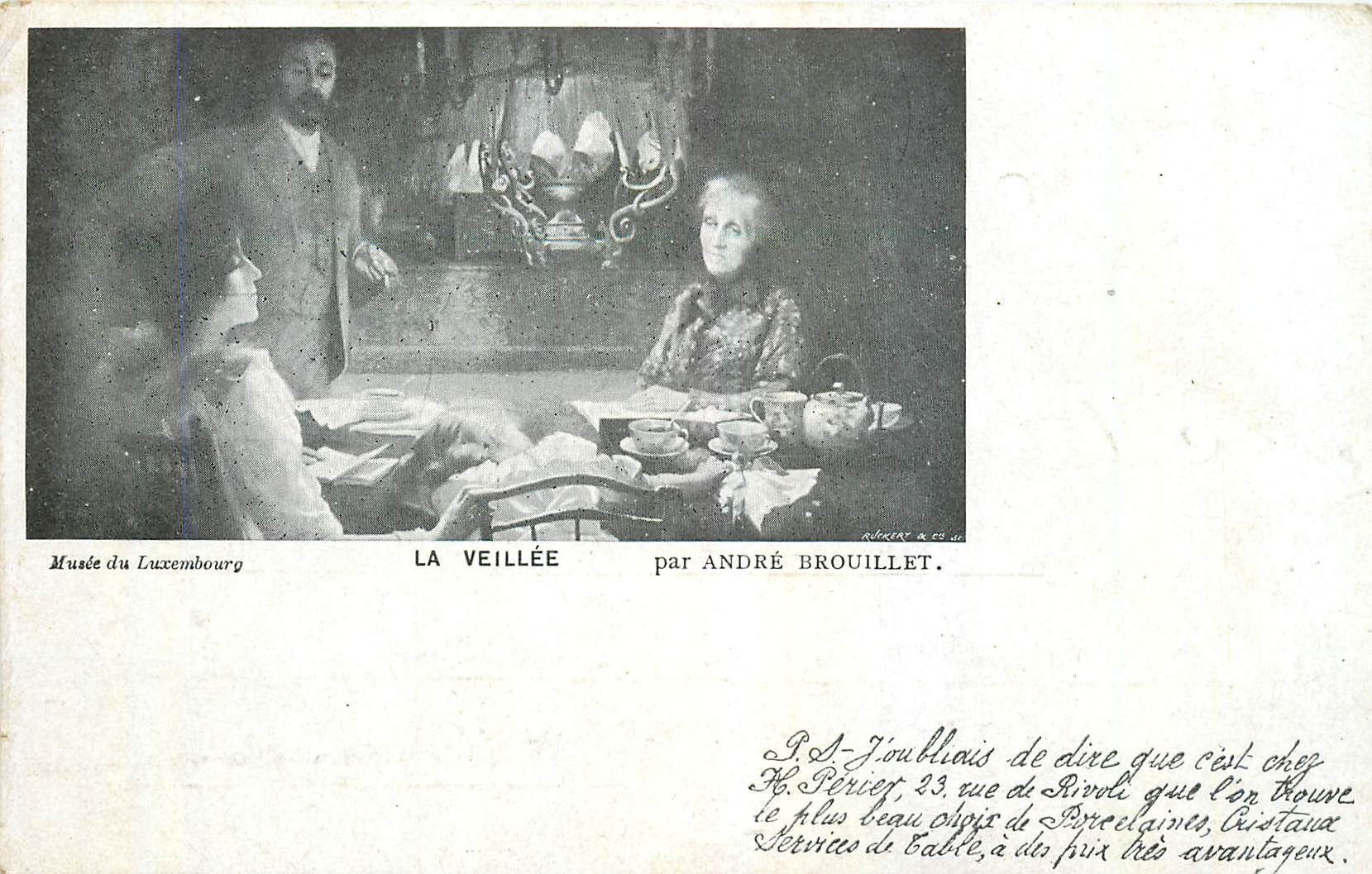 CPA Musee du Luxembourg La Veillee par Andre Brouillet 