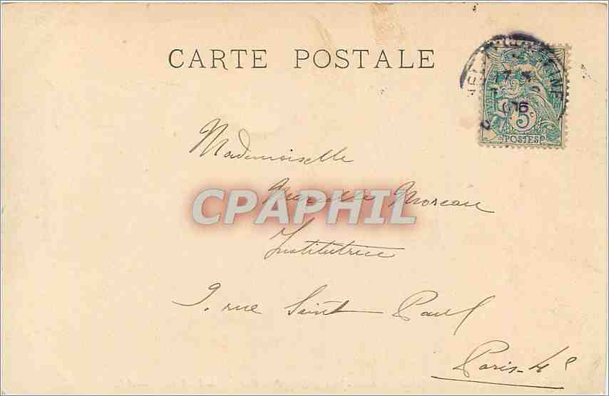 CPA Musee du Luxembourg Saint Jean de Luz Pays basque  — Rückseite