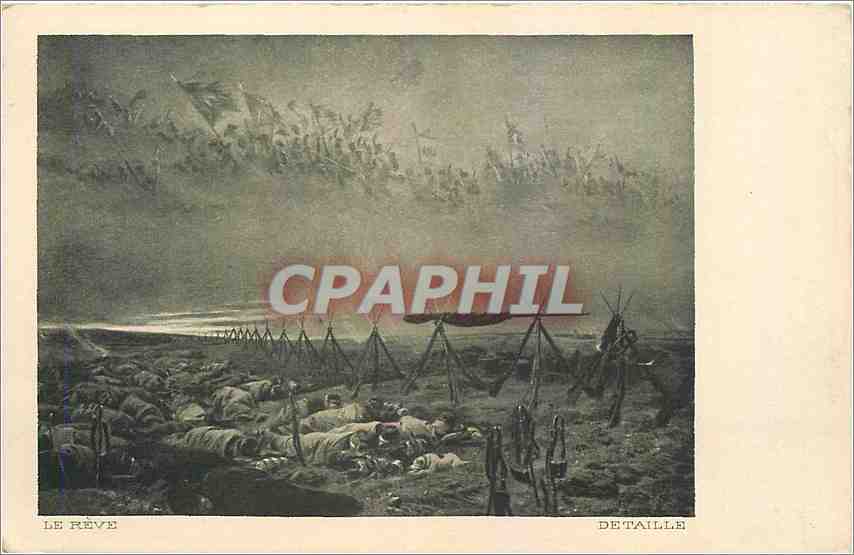 CPA La Reve Detaille 
