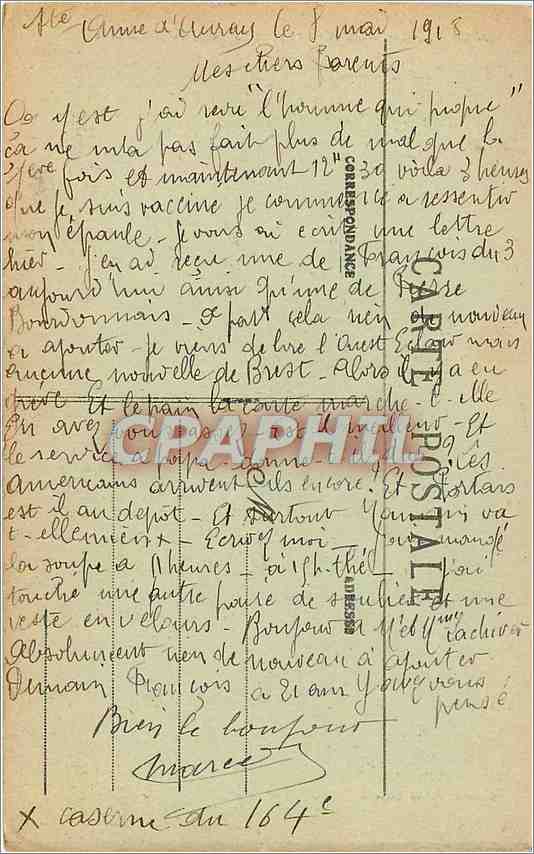 CPA Sainte Anne d'Auray La Fontaine Miraculeuse  — Verso