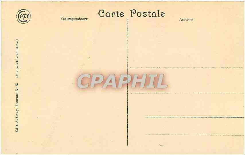 CPA Tournai Les tours Narvis anciennes fortifications  — Back