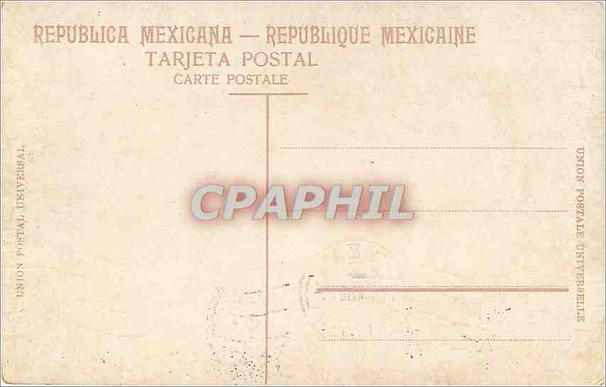 CPA Queretaro El Acueducto Mexico — Rückseite