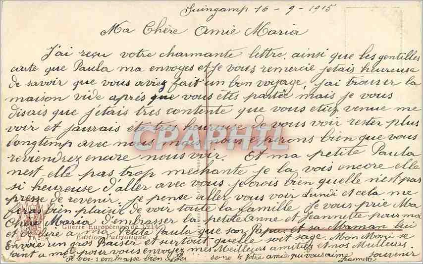 CPA Le Petit Flamand Apres des sicles d'esclavage Fooklore — Verso