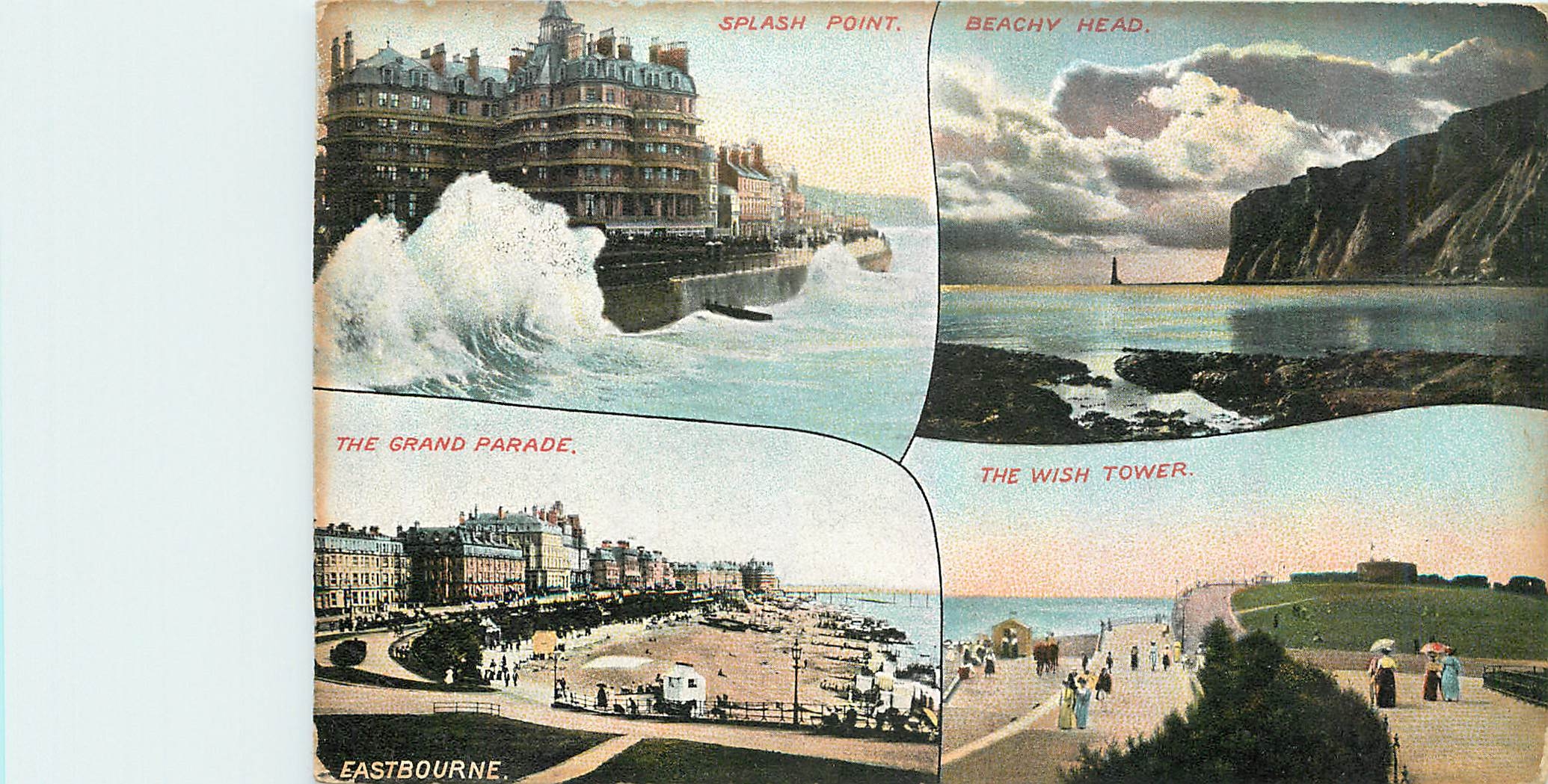 CPA Eastbourne Splash Point Beachy Head The Grand Parade The Wish Tower 