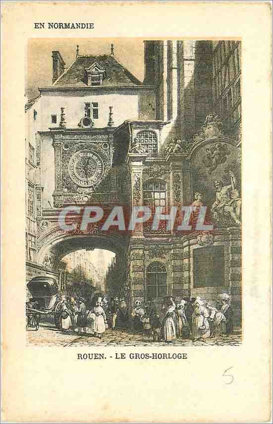 CPA Rouen Le Gros Horloge 