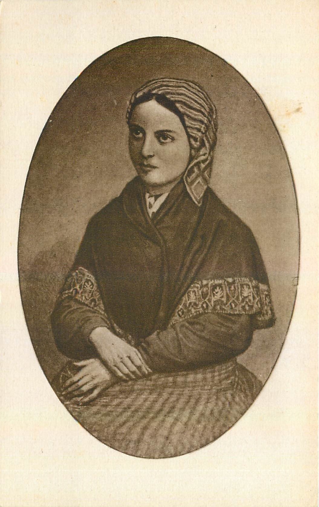 CPA Lourdes Portrait de Bernadette Soubirous 