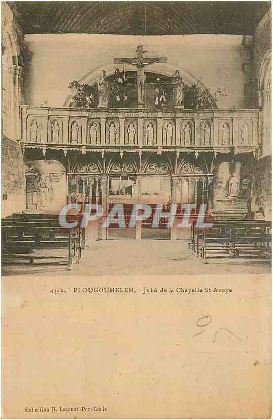 CPA Plougoumelen Jube de la Chapelle St Avoye 
