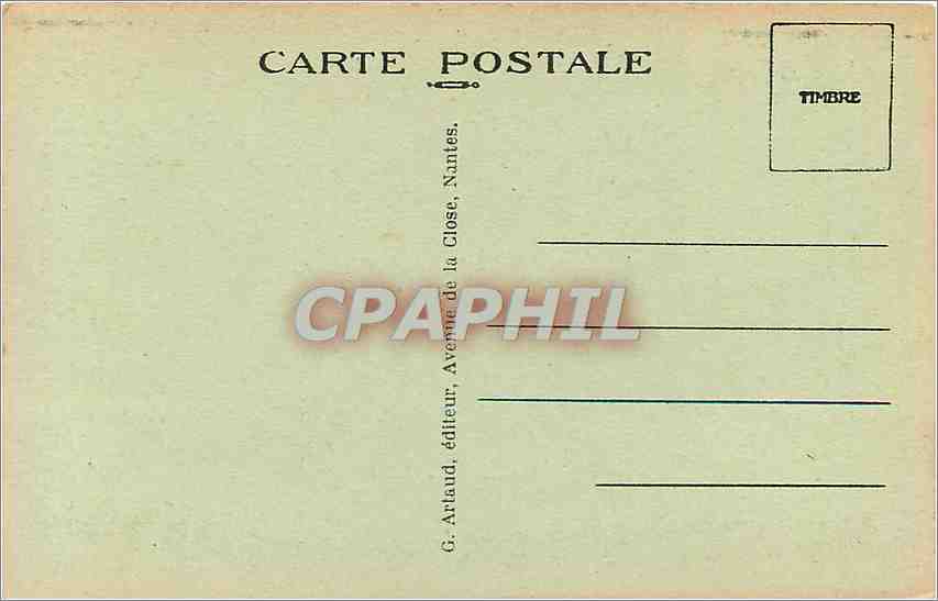 CPA Chateaulin Eglise Notre Dame Vache — Rückseite