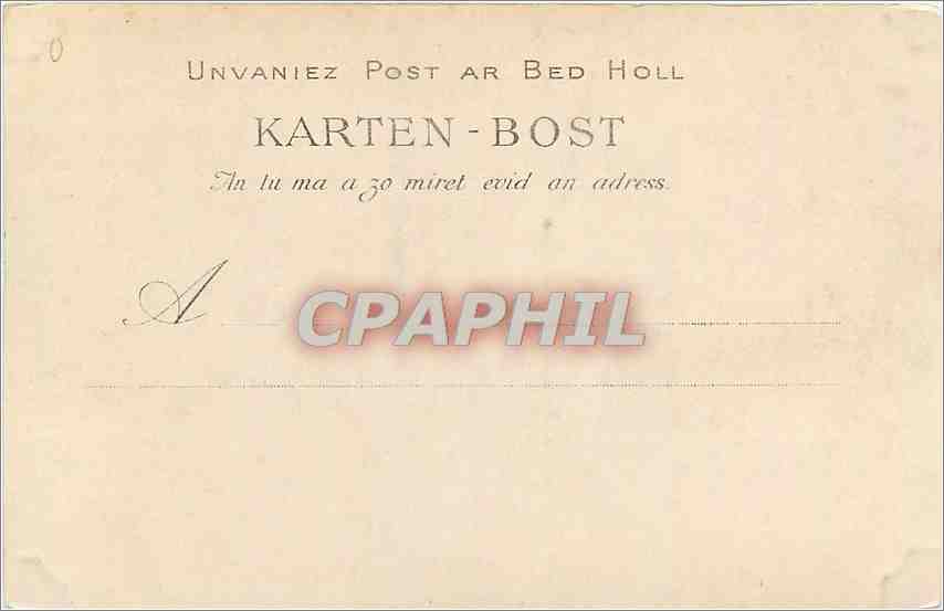 CPA Calvaire et Portail de St Tugen d'Audierne a la Pointe du Raz  — Rückseite