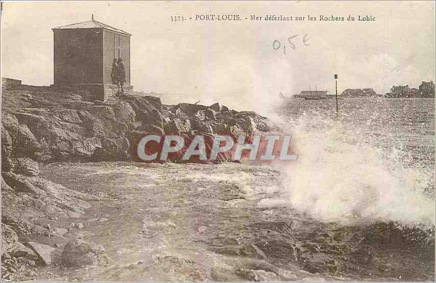 Port-Louis — Mer déferlant sur les Rochers du Lohic — Laurent-Net, Rennes