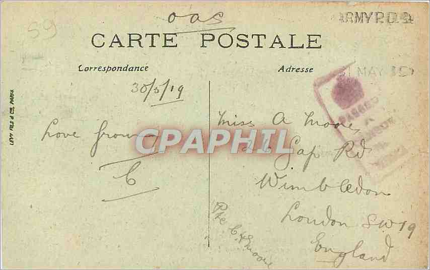 CPA Lille Vue Panoramique  — Rückseite