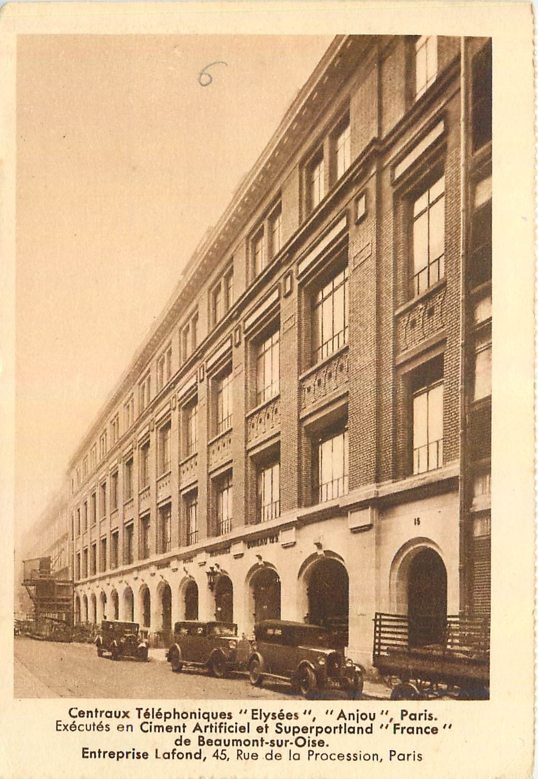 CPA Centraux Telephoniques Elysees Paris 