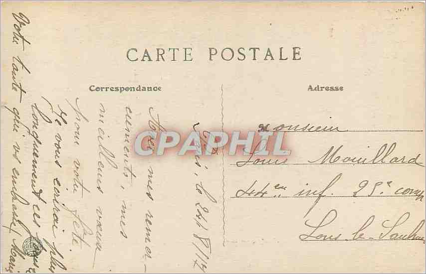 CPA Paris Avenue de l'Opera vue prise du Grand Hotel du Louvre  — Rückseite