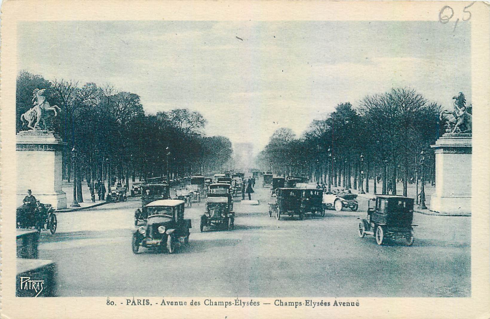 CPA Paris Avenue des Champs Elysees 