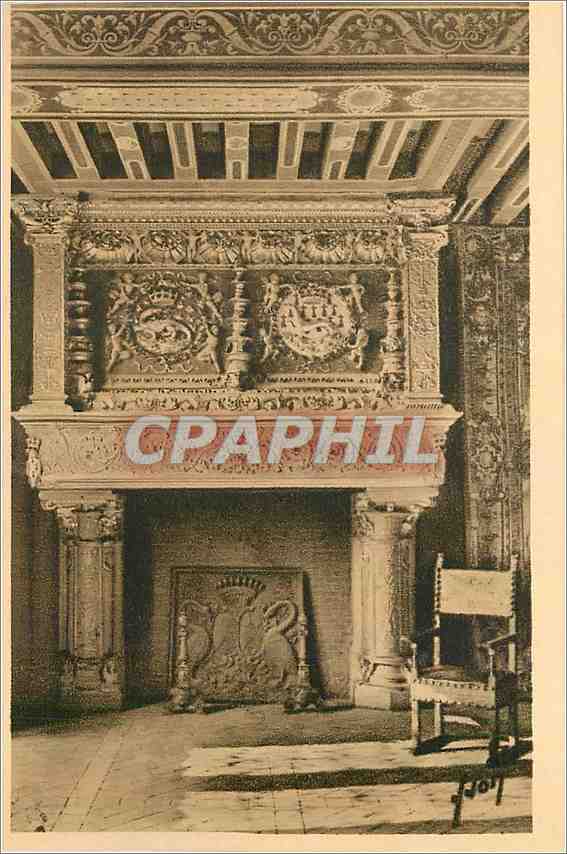 CPA Chateau de Blois Loir et Cher Salle d'honneur Detail d'une cheminee 