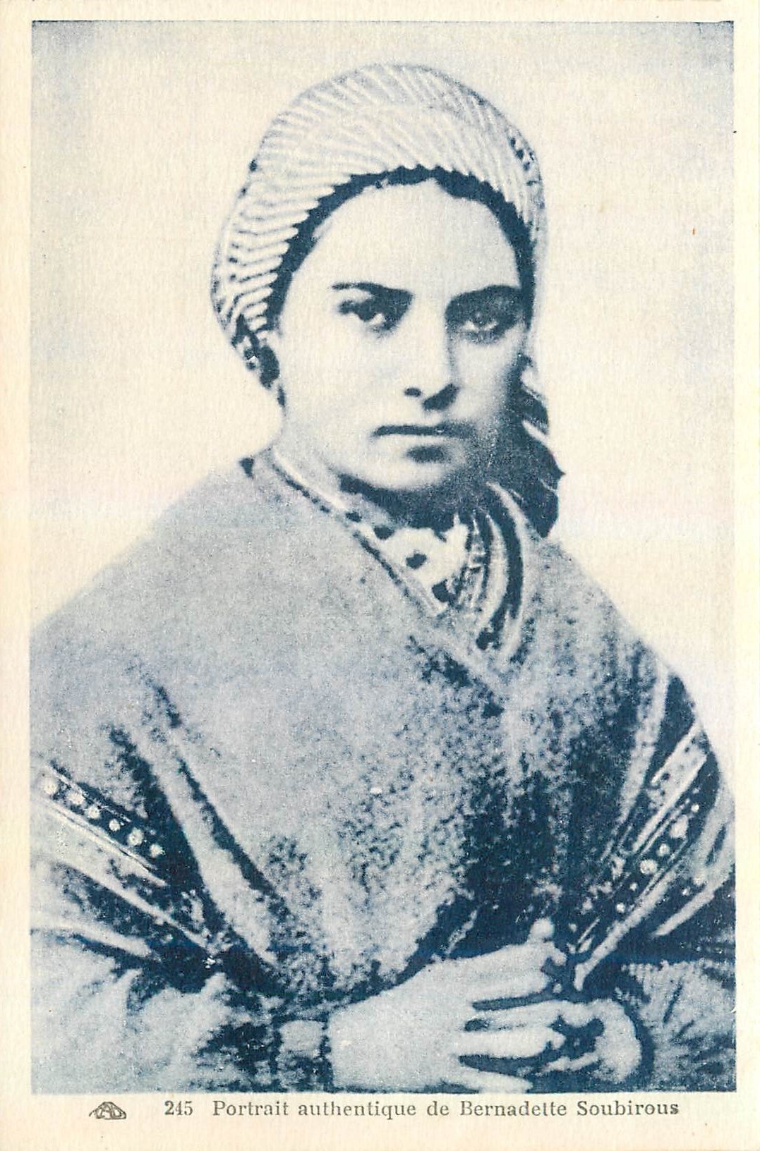 CPA Portrait authentique de Bernadette Soubirous 