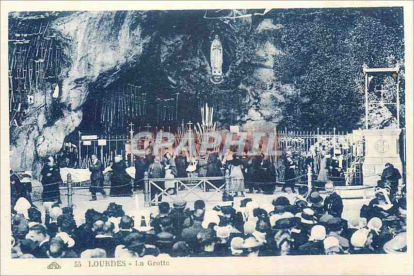 CPA Lourdes La Grotte 