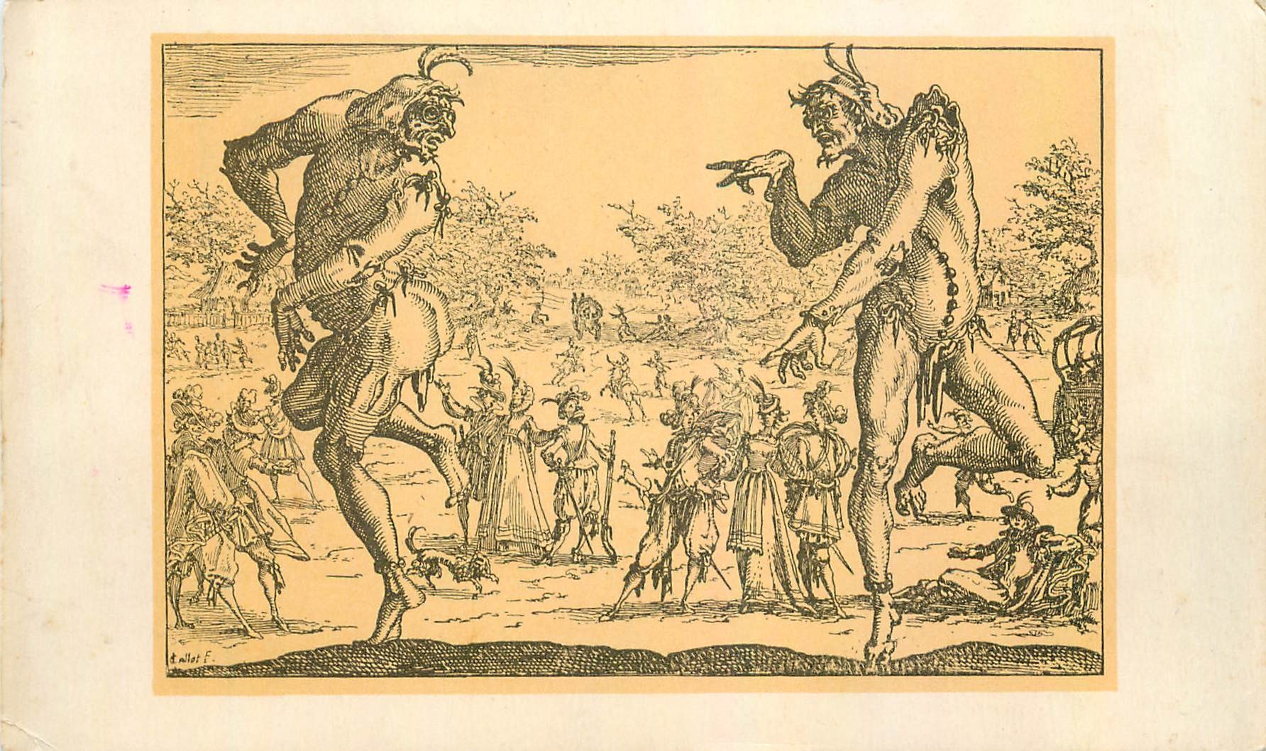 CPA Jacques Callot Les deux pantalons 