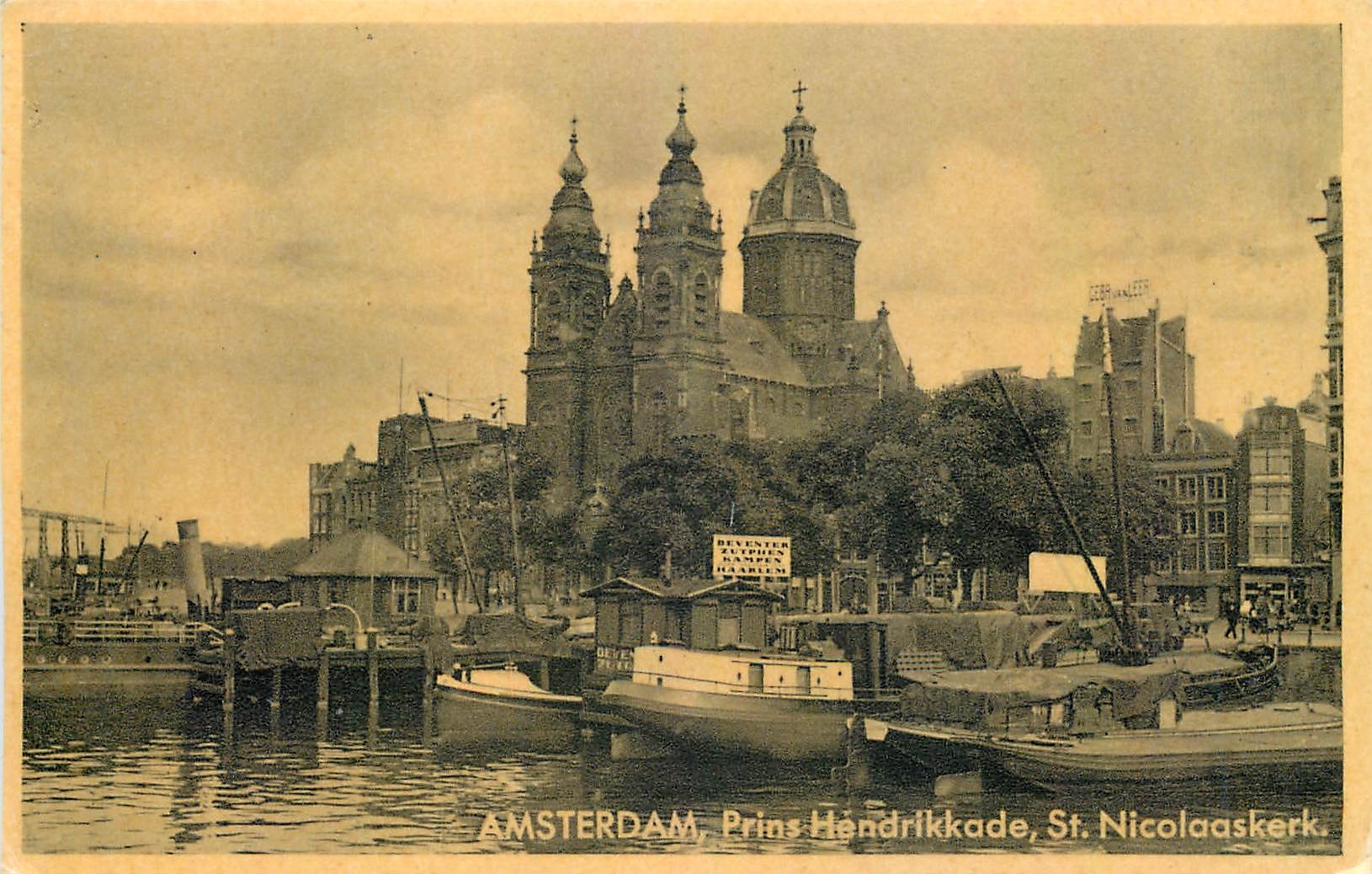 CPA Amsterdam Prins Hendrikkade St Nicolaaskerk 
